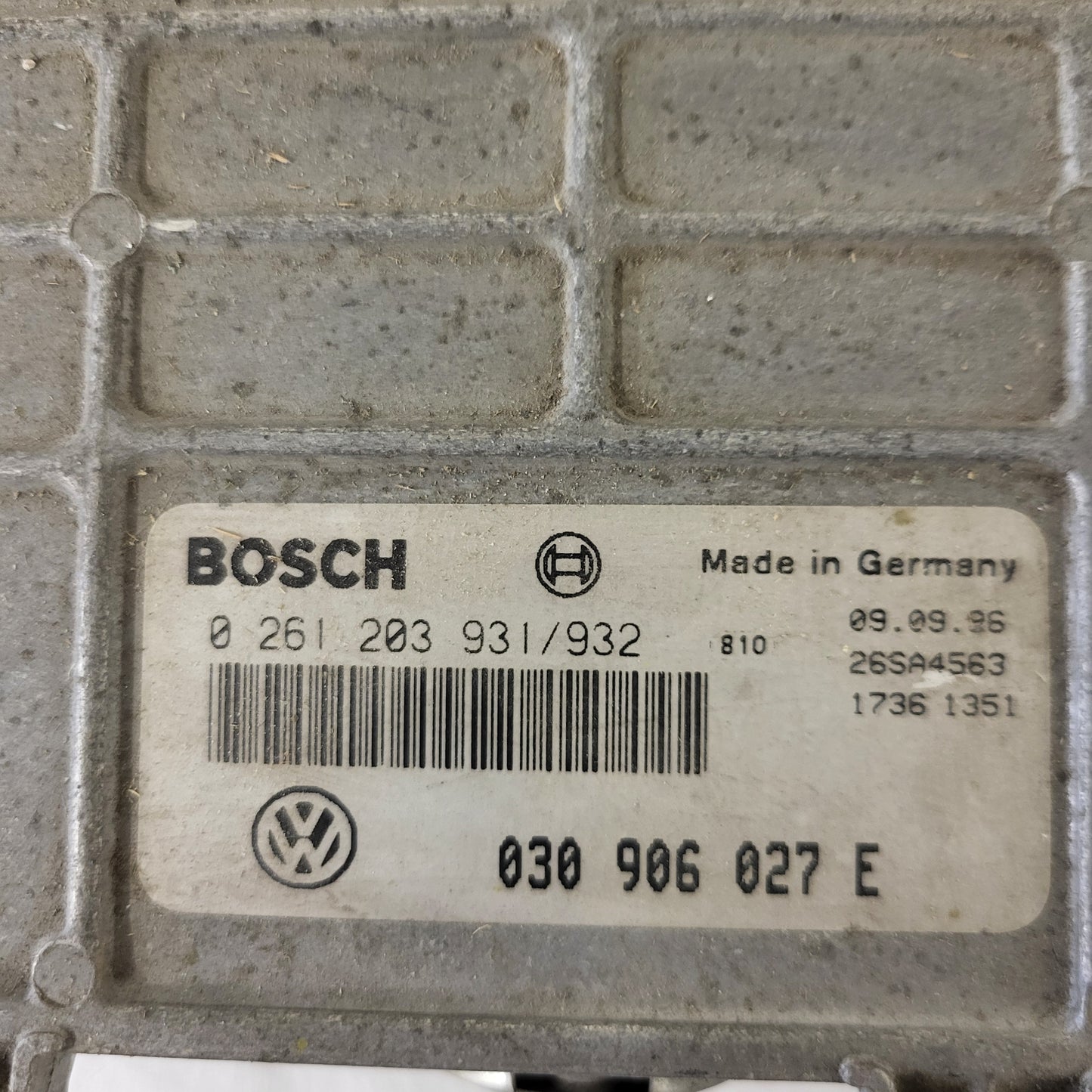 VW LUPO POLO AROSA ECU / 030906027E / 0261203931/932 / BOSCH