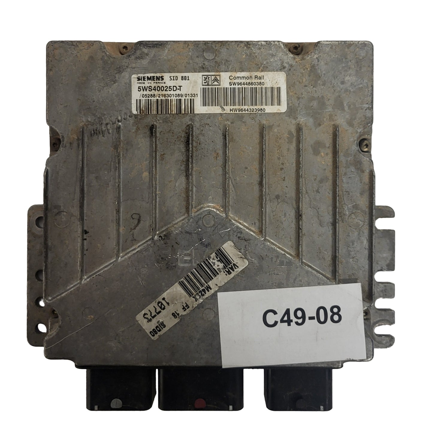 CITROEN BERLINGO ECU / 5WS40025D-T / 9644860380 / 9644323980 / SID801 / SIEMENS
