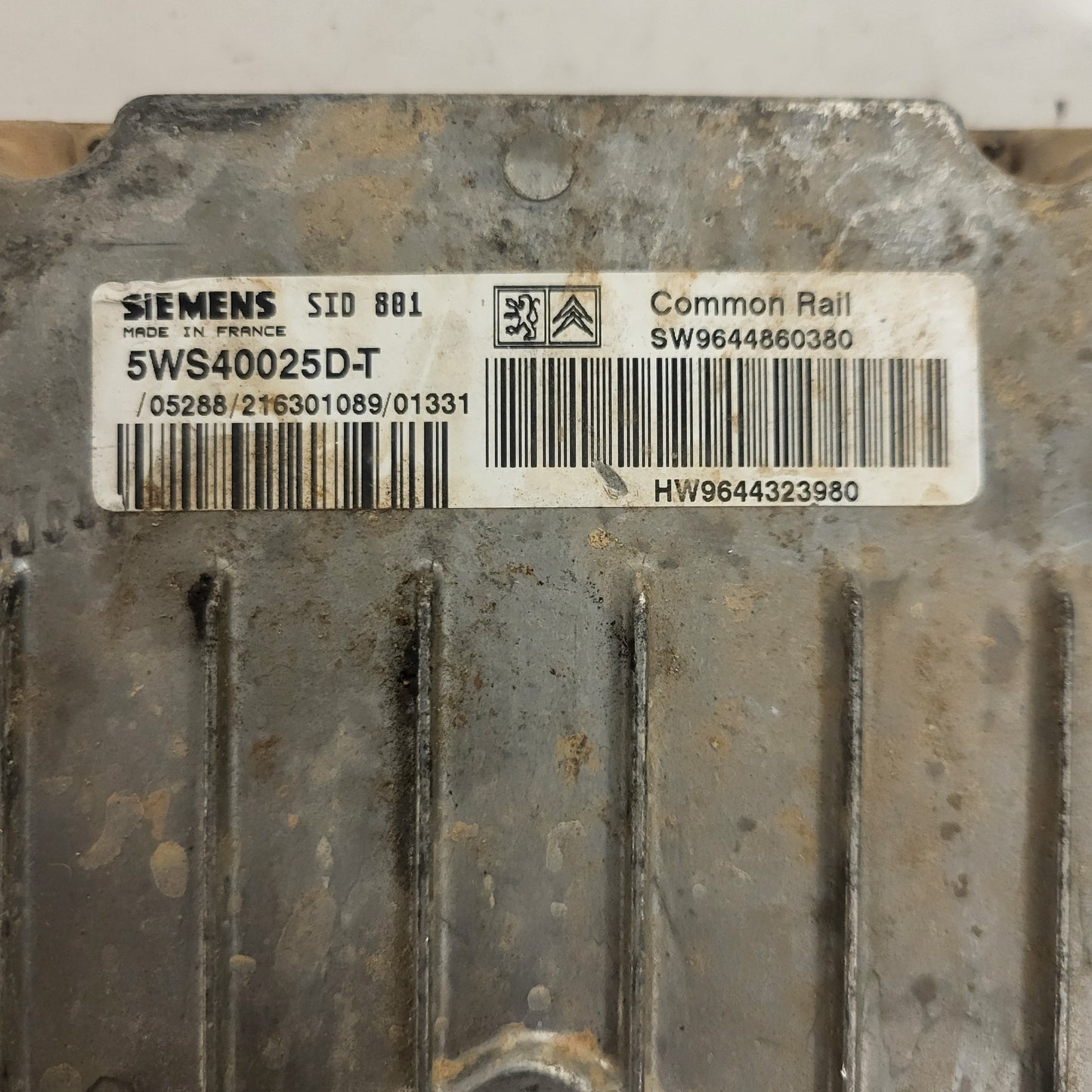 CITROEN BERLINGO ECU / 5WS40025D-T / 9644860380 / 9644323980 / SID801 / SIEMENS