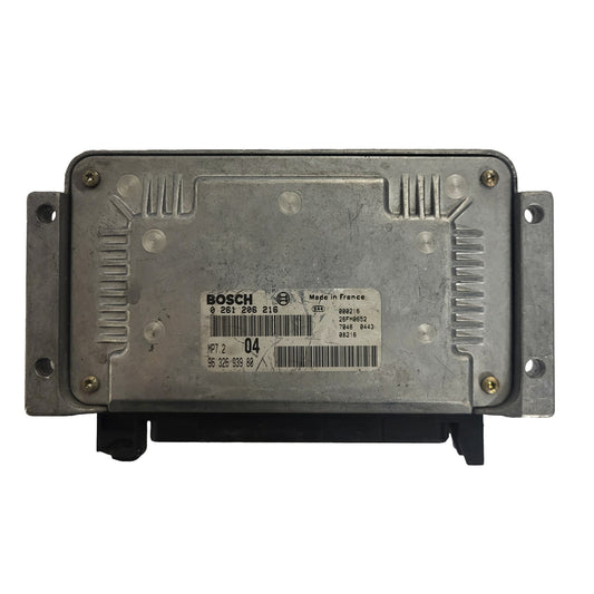 PEUGEOT CITROEN ECU / 0261206216 / 9632693980 / MP7.2 / BOSCH