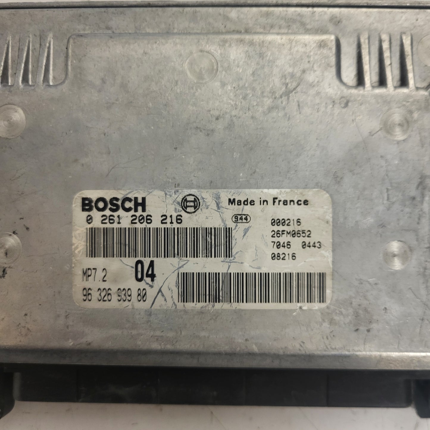 PEUGEOT CITROEN ECU / 0261206216 / 9632693980 / MP7.2 / BOSCH