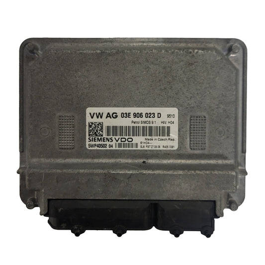 VW SEAT ŠKODA ECU / 03E906023D / 5WP40502 04 / SIMOS 9.1 / SIEMENS
