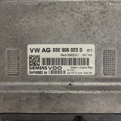 VW SEAT ŠKODA ECU / 03E906023D / 5WP40502 04 / SIMOS 9.1 / SIEMENS