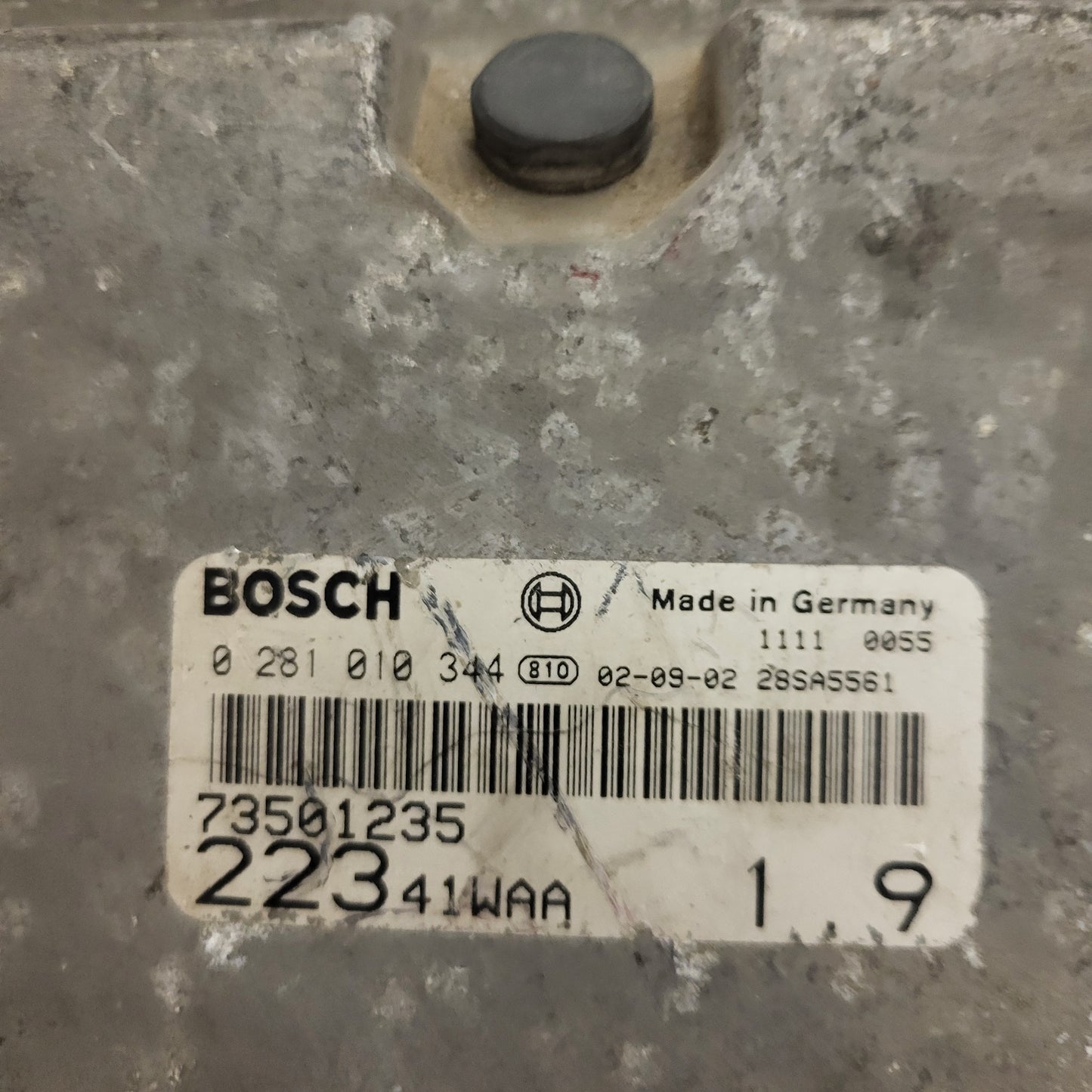 Fiat DOBLO 1.9 ECU / 0281010344 / 73501235 / BOSCH