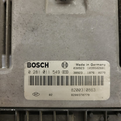 Renault ECU / 0281011549 / 8200310863 / 8200370779 / BOSCH