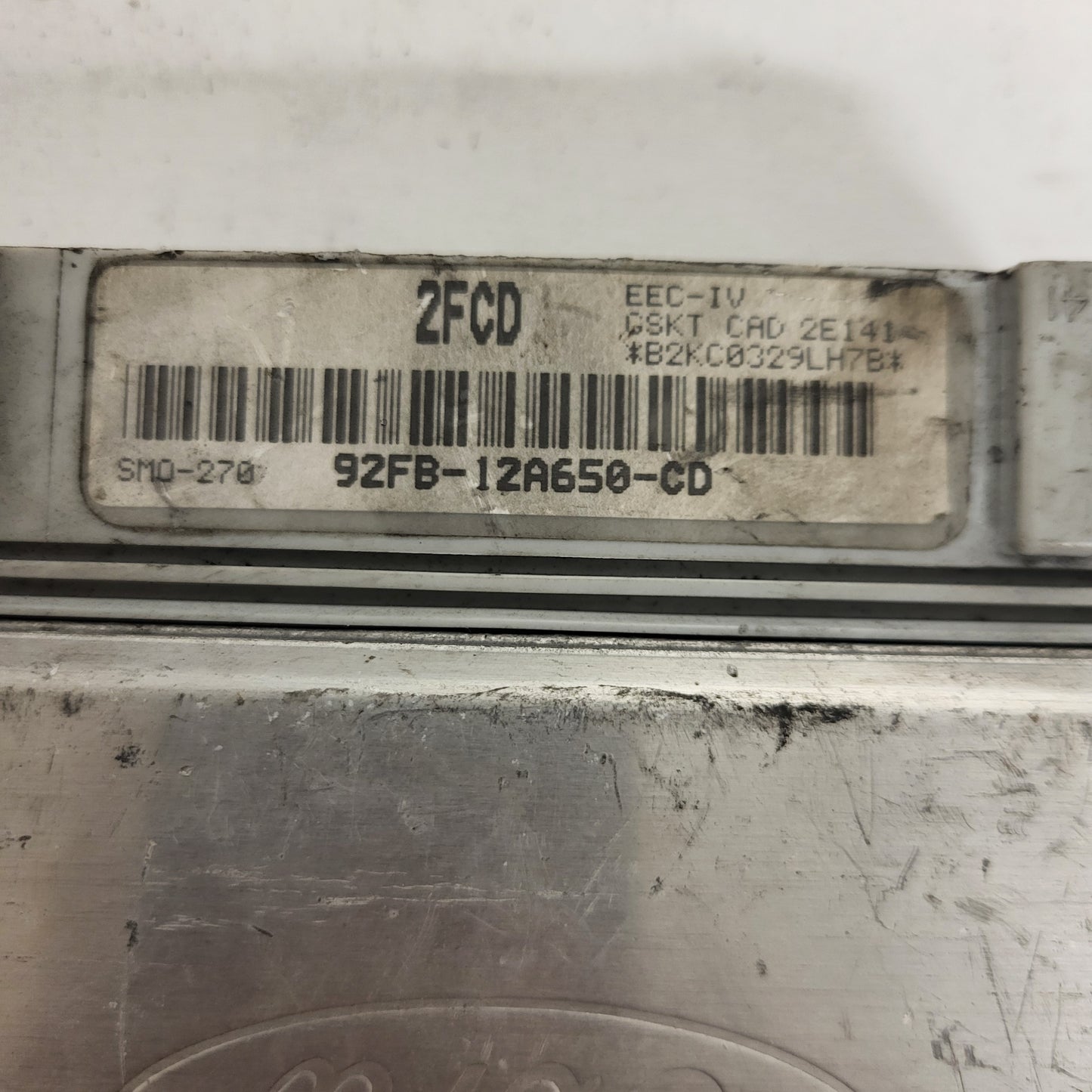 Ford Escort ECU / 92FB-12A650-CD / 2FCD / SMO-270 / EEC-IV