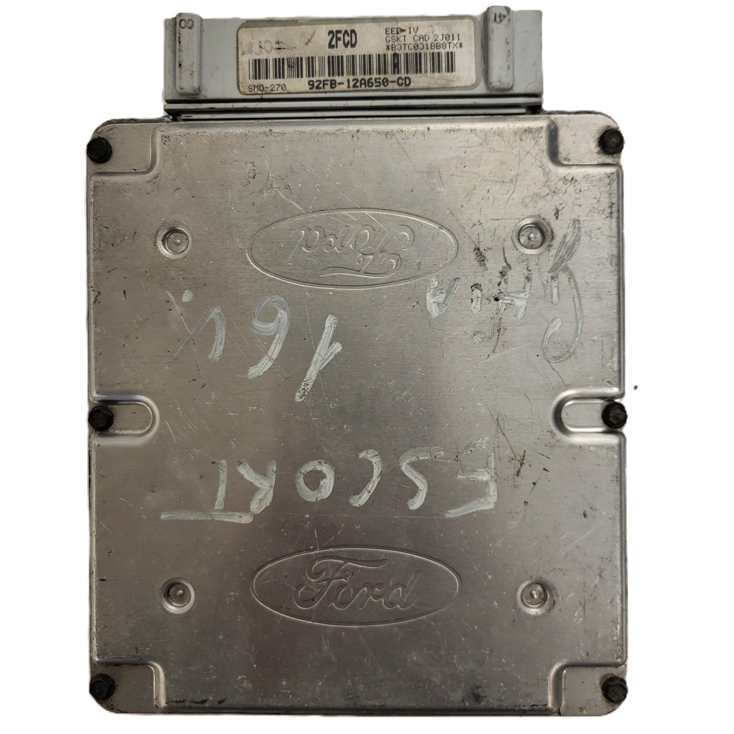 Ford Escort ECU / 92FB-12A650-CD / 2FCD / SMO-270 / EEC-IV
