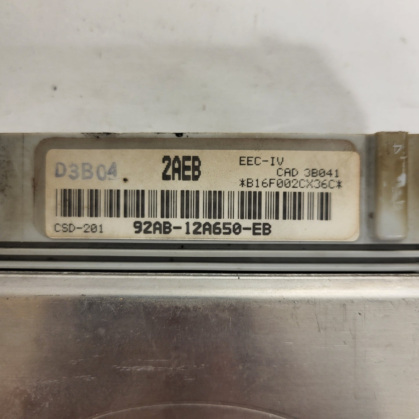 Ford Focus ECU / 92AB-12A650-EB / 2AEB / EEC-IV / CSD-201