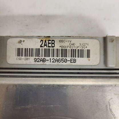 Ford Focus ECU / 92AB-12A650-EB / 2AEB / EEC-IV / CSD-201