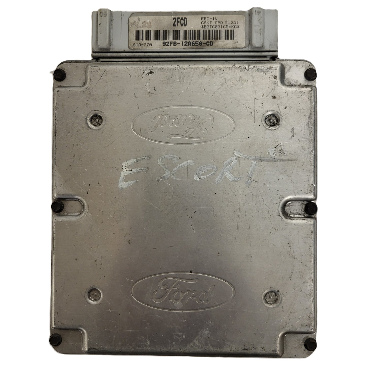 Ford Escort ECU / 92FB-12A650-CD / 2FCD / SMO-270 / EEC-IV