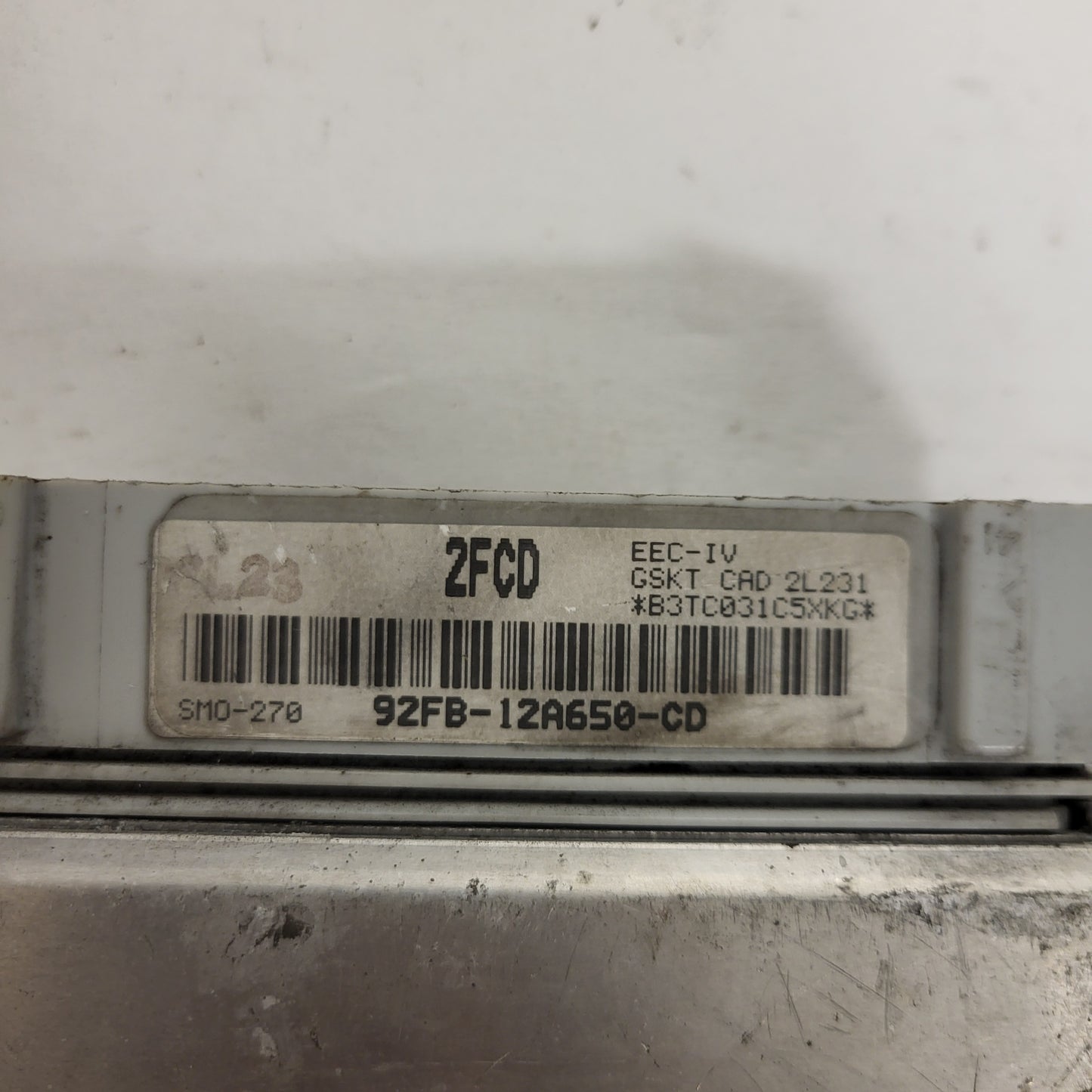 Ford Escort ECU / 92FB-12A650-CD / 2FCD / SMO-270 / EEC-IV