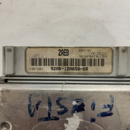 Ford Focus ECU / 92AB-12A650-EB / 2AEB / EEC-IV / CSD-201