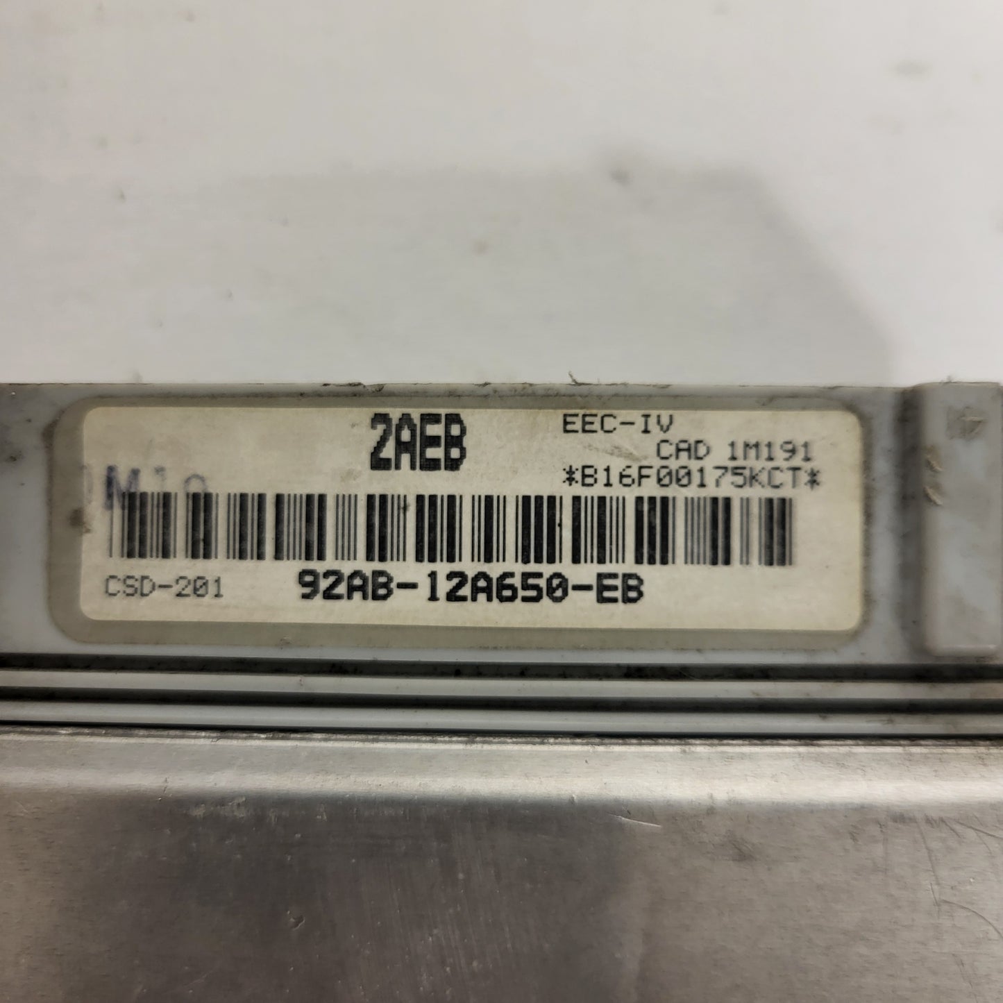 Ford Focus ECU / 92AB-12A650-EB / 2AEB / EEC-IV / CSD-201