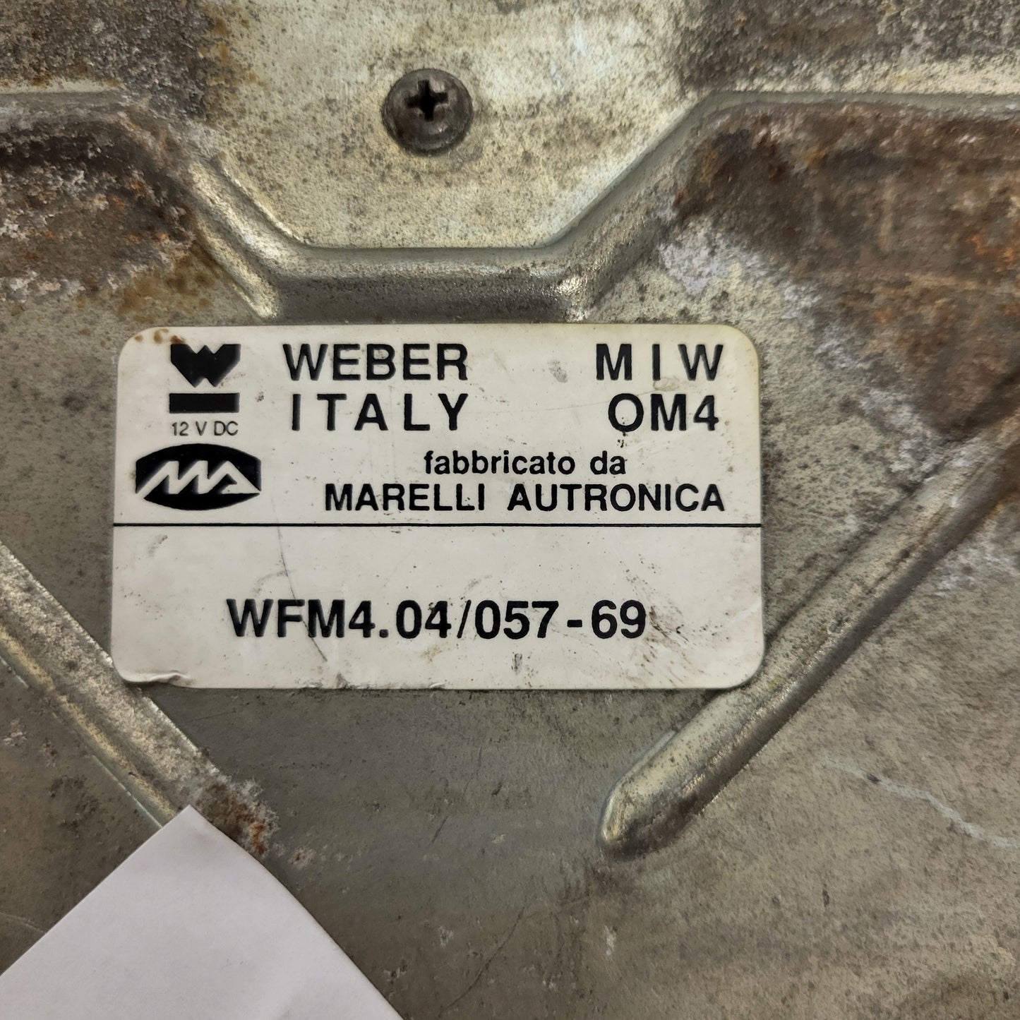 FIAT REGATA ECU / WFM4.04/057-69 / MIW OM4 / WFM40405769 / WEBER ITALY