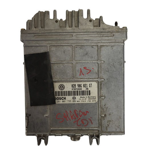 VW SHARAN 1.9 TDI ECU / 028906021GT / 0281001735 / BOSCH
