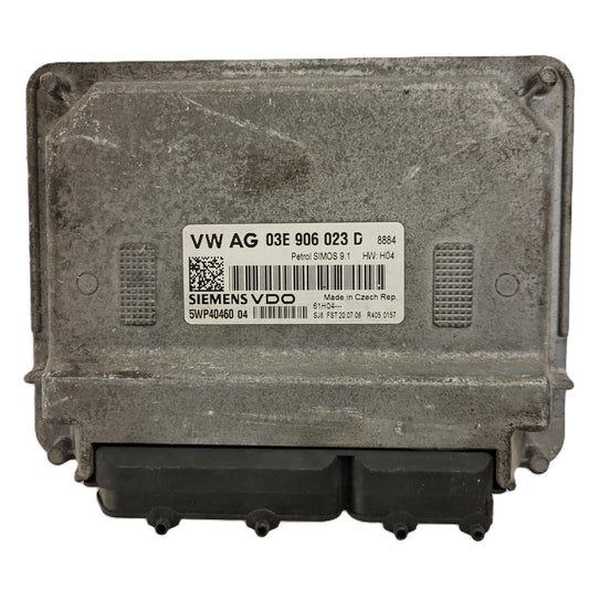VW SEAT ŠKODA ECU / 03E906023D / 5WP40460 04 / SIMOS 9.1 / SIEMENS