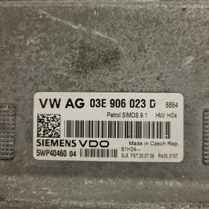 VW SEAT ŠKODA ECU / 03E906023D / 5WP40460 04 / SIMOS 9.1 / SIEMENS