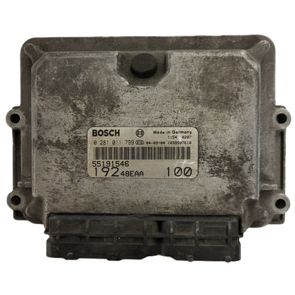 Fiat STILO 1.9 ECU / 0281011799 / 55191546 / BOSCH