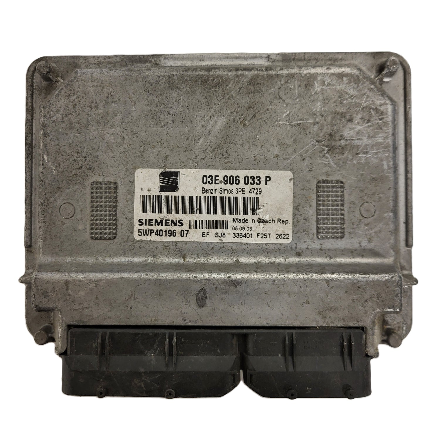 SEAT IBIZA ECU / 03E906033P / 5WP44304 07 / SIMOS 3PE SIEMENS