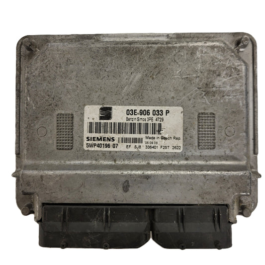 SEAT IBIZA ECU / 03E906033P / 5WP44304 07 / SIMOS 3PE SIEMENS