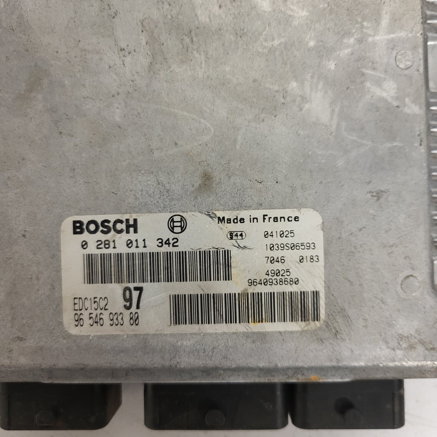 CITROEN JUMPY SCUDO EXPERT ECU / 0281011342 / 9654693380 / EDC15C2 / BOSCH