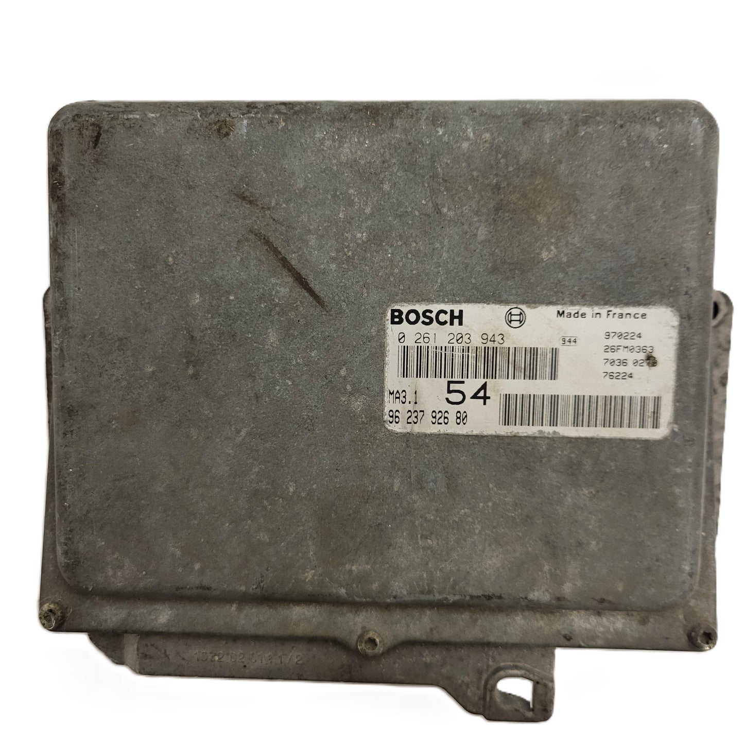 Peugeot 106 Citroen Saxo AX ECU / 0261203943 / 9623792680 / MA3.1 / BOSCH