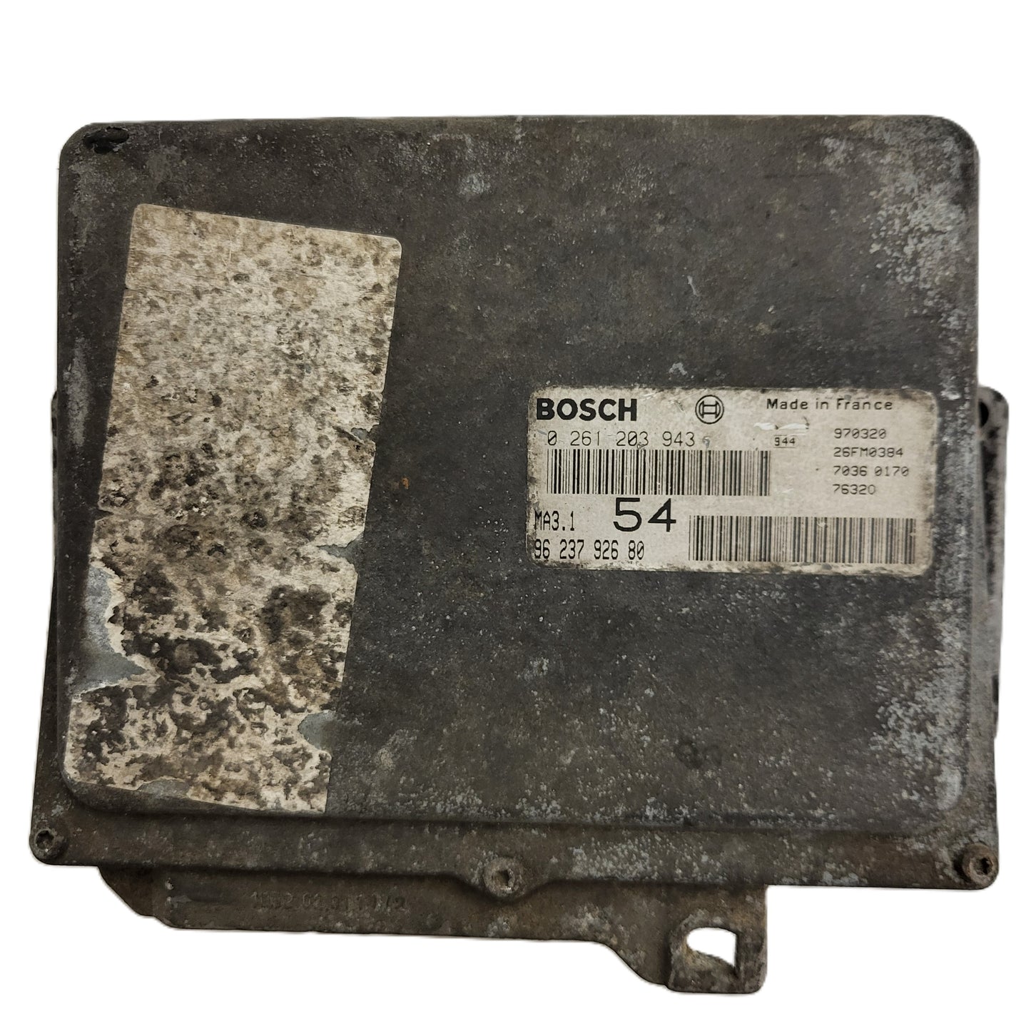Peugeot 106 Citroen Saxo AX ECU / 0261203943 / 9623792680 / MA3.1 / BOSCH