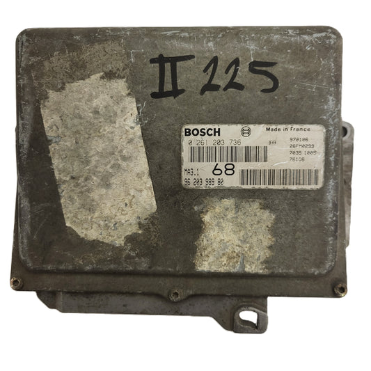 Peugeot 106 Citroen Saxo 1.1 ECU / 0261203736 / 96203998980 / MA3.1 / BOSCH