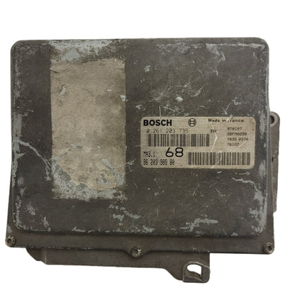 Peugeot 106 Citroen Saxo 1.1 ECU / 0261203736 / 96203998980 / MA3.1 / BOSCH