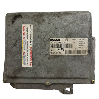 Peugeot 106 Citroen Saxo 1.1 ECU / 0261203736 / 96203998980 / MA3.1 / BOSCH