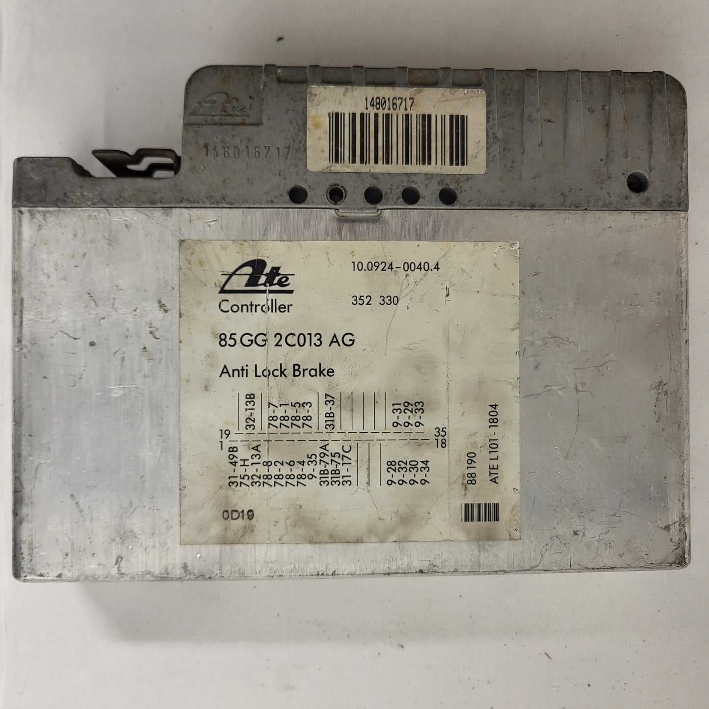 FORD SIERRA 1.8 2.0 CENTRALINA ABS ECU ATE 85GG2C013AG / 10.0924.0040.4 / 352330
