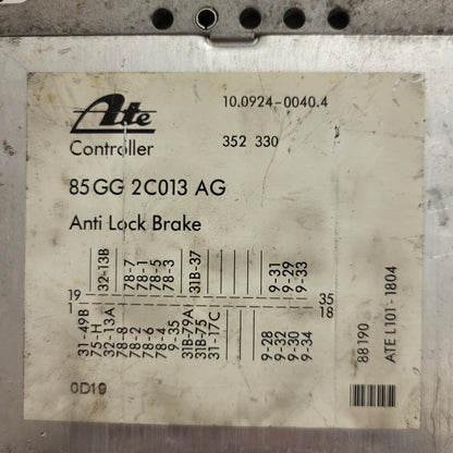 FORD SIERRA 1.8 2.0 CENTRALINA ABS ECU ATE 85GG2C013AG / 10.0924.0040.4 / 352330