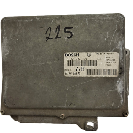 Peugeot 106 Citroen Saxo 1.1 ECU / 0261203736 / 96203998980 / MA3.1 / BOSCH