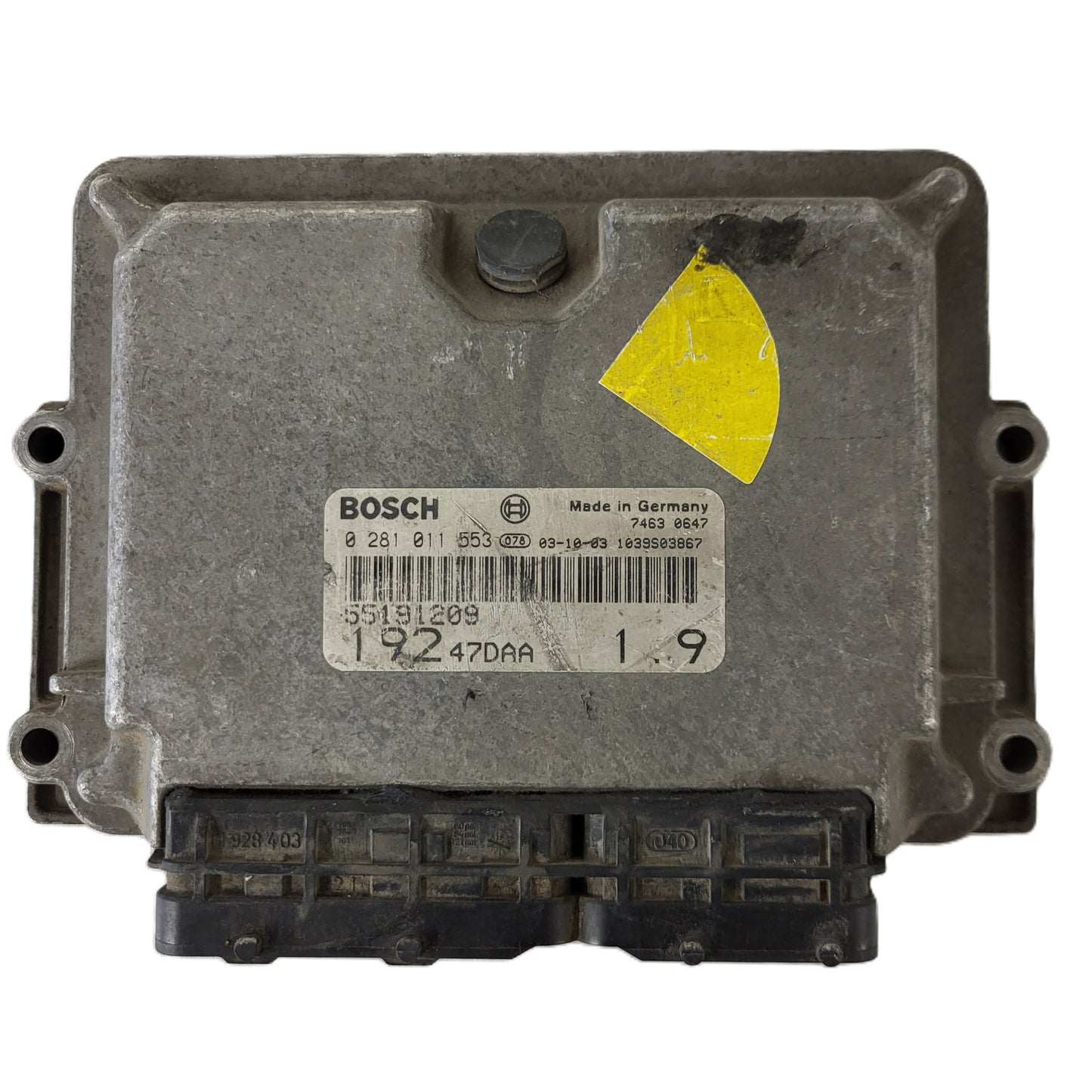 FIAT STILO 1.9 JTD ECU / 0281011553 / 55191209 / 19247DAA / BOSCH