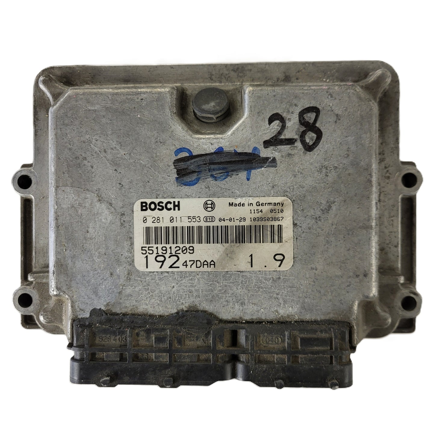 FIAT STILO 1.9 JTD ECU / 0281011553 / 55191209 / 19247DAA / BOSCH