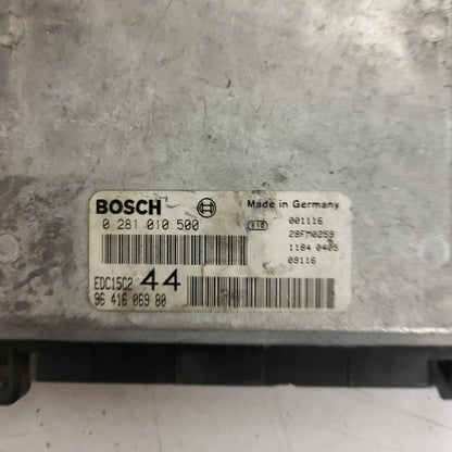 PEUGEOT 206 HDI ECU / 0281010500 / 9641606980 / EDC15C2 / BOSCH
