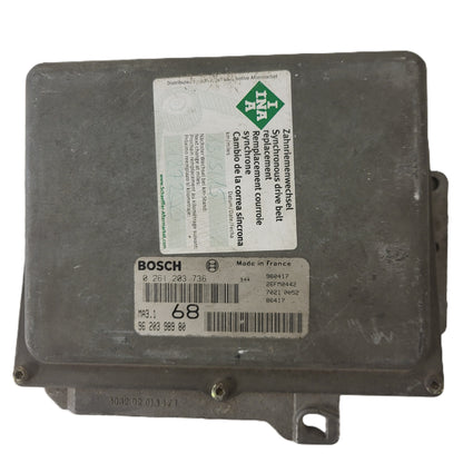 Peugeot 106 Citroen Saxo 1.1 ECU / 0261203736 / 96203998980 / MA3.1 / BOSCH
