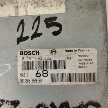 Peugeot 106 Citroen Saxo 1.1 ECU / 0261203736 / 96203998980 / MA3.1 / BOSCH