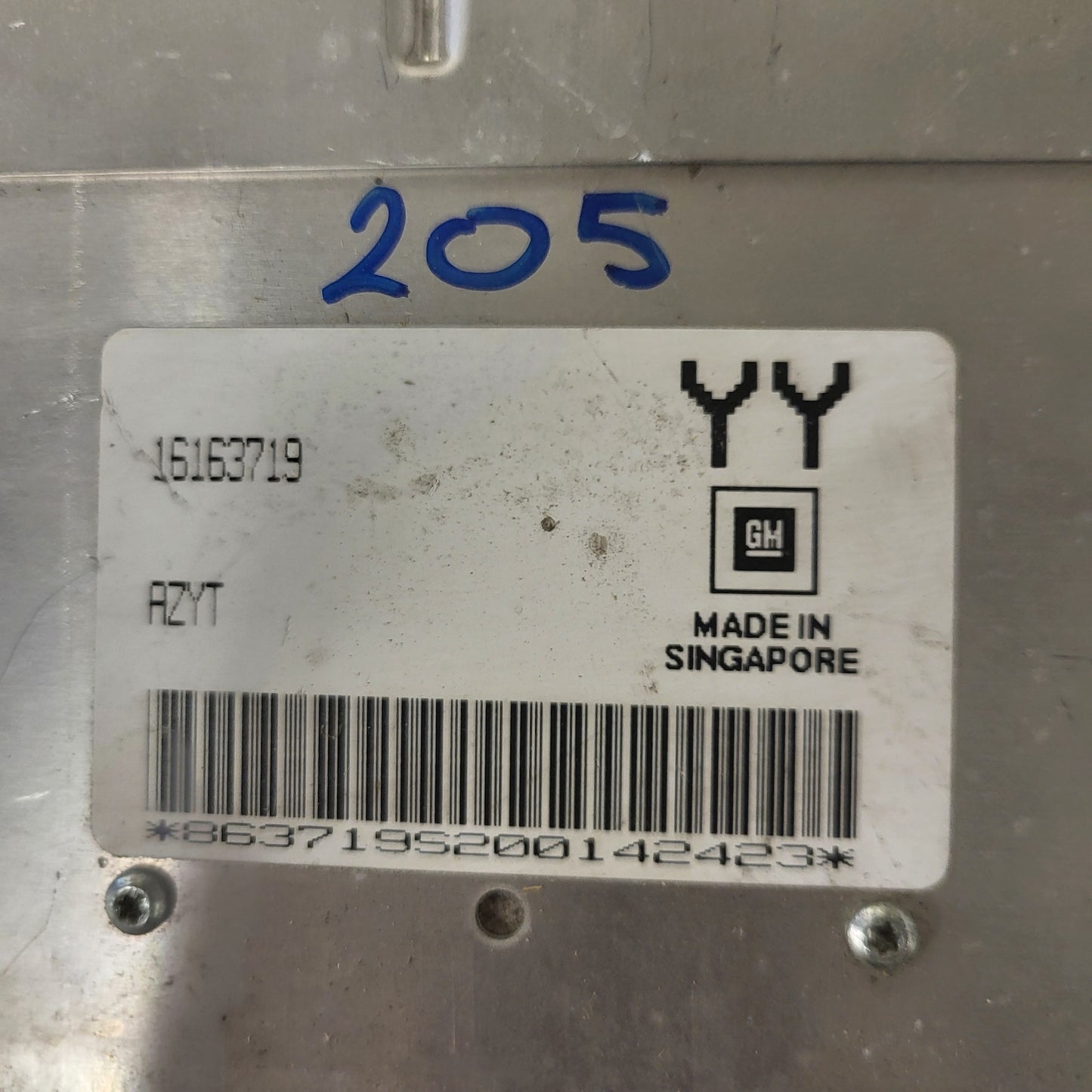 Opel Astra 1.4 ECU / 16163719 / AZYT / YY