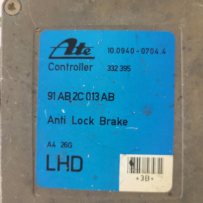 FORD ESCORT SIERRA ABS ECU / 91AB2C013AB / 332395 / 10.0940-0704.4 / ATE