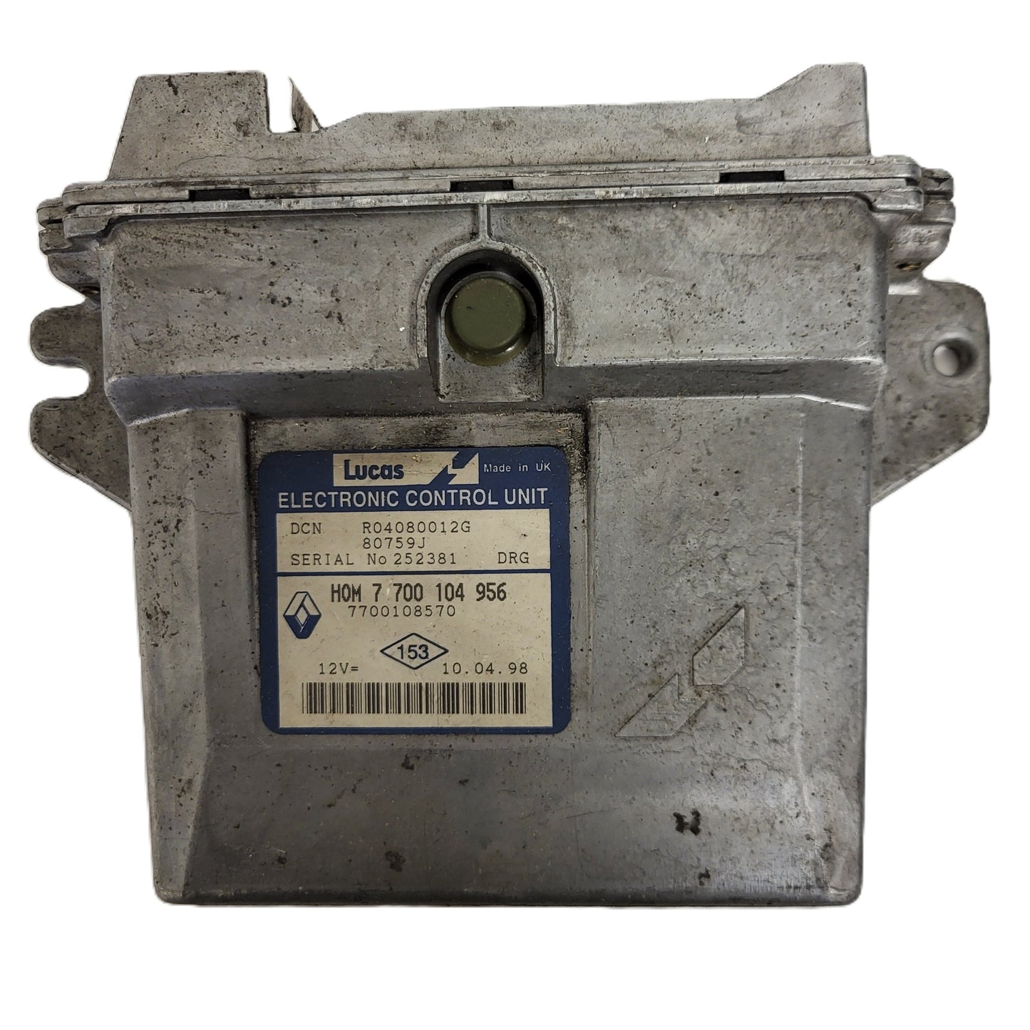 RENAULT ECU / R04080012G / HOM 7700104965 / 7700108570 / DCN DRG / LUCAS