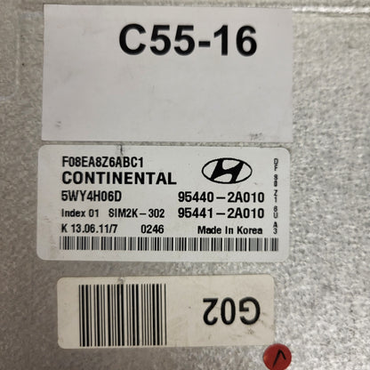 HYUNDAI ECU / 95440-2A010 / 95441-2A010 / 5WY4H06D / SIM2K-302 / INDEX 01