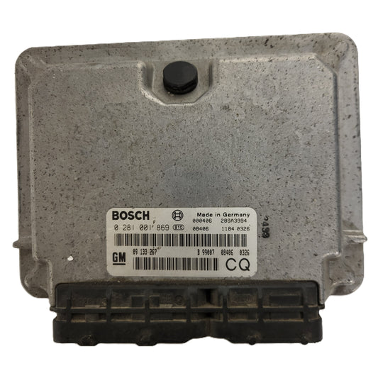 Opel Astra G 2.0 ECU / 0281001869 / 09133267 / BOSCH