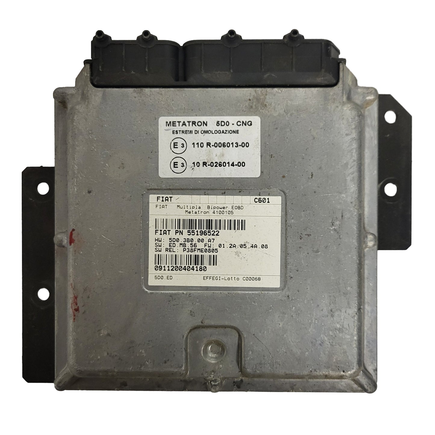 FIAT MULTIPLA BIPOWER ECU / 55196522 / 4100105 / C601 / METATRON