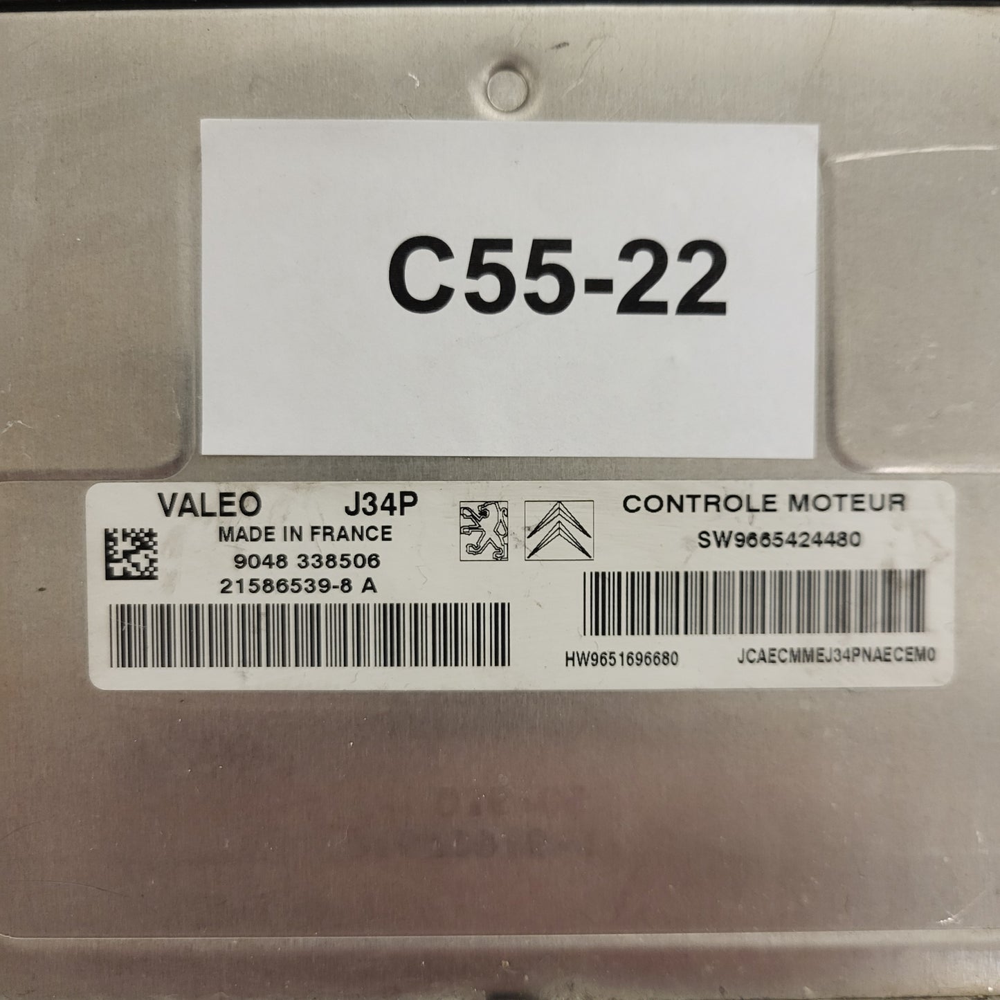 CITROEN PEUGEOT ECU / J34P / 21586539-8 / 21586539-8A / 9665424480 / 9651696680