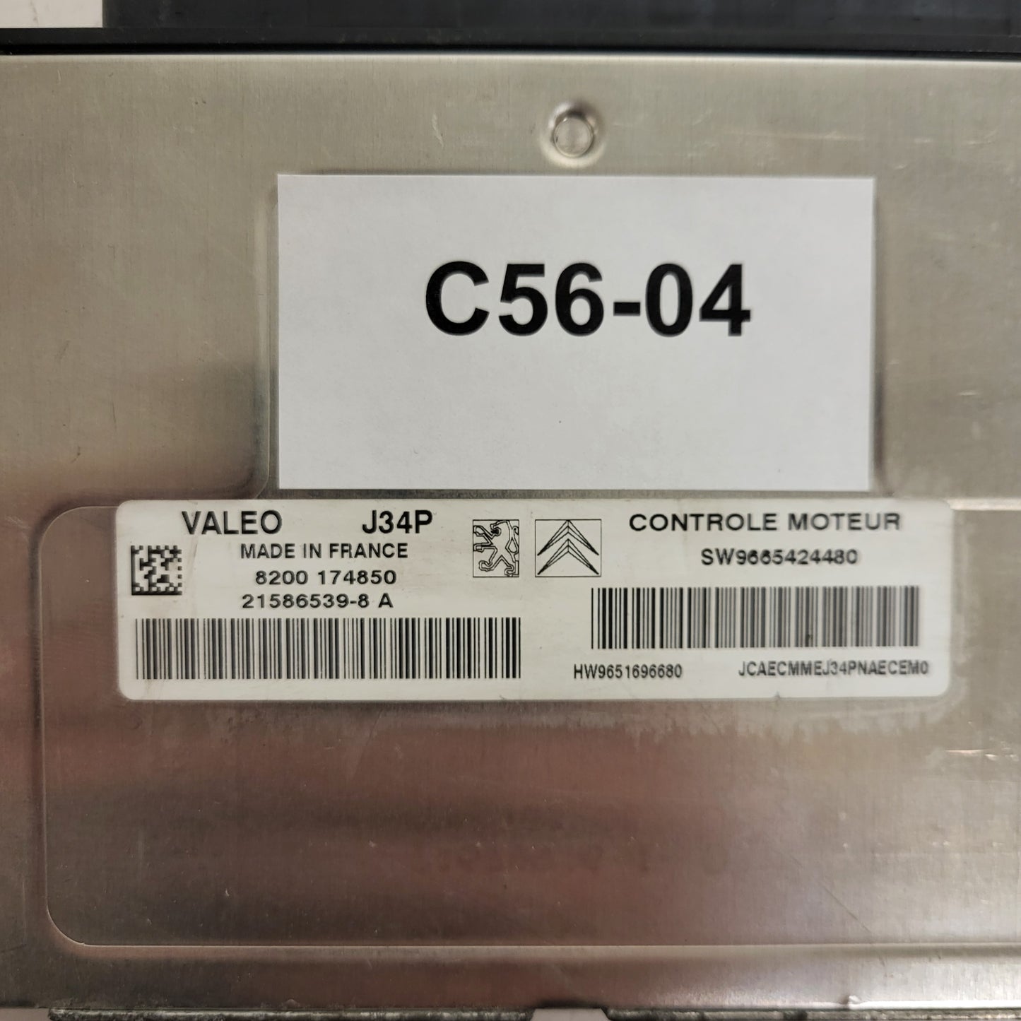 CITROEN PEUGEOT ECU / J34P / 21586539-8 / 21586539-8A / 9665424480 / 9651696680