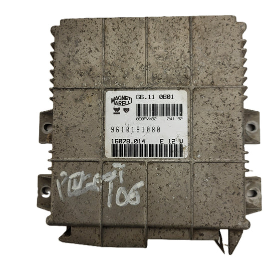 Citroen Peugeot PSA ECU / G6.11 / 16078.014 / 9610191080 / MAGNETI MARELLI