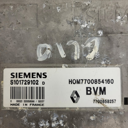 Renault ECU / S101729102D / 7700854160 / 7700858257 / S101729102