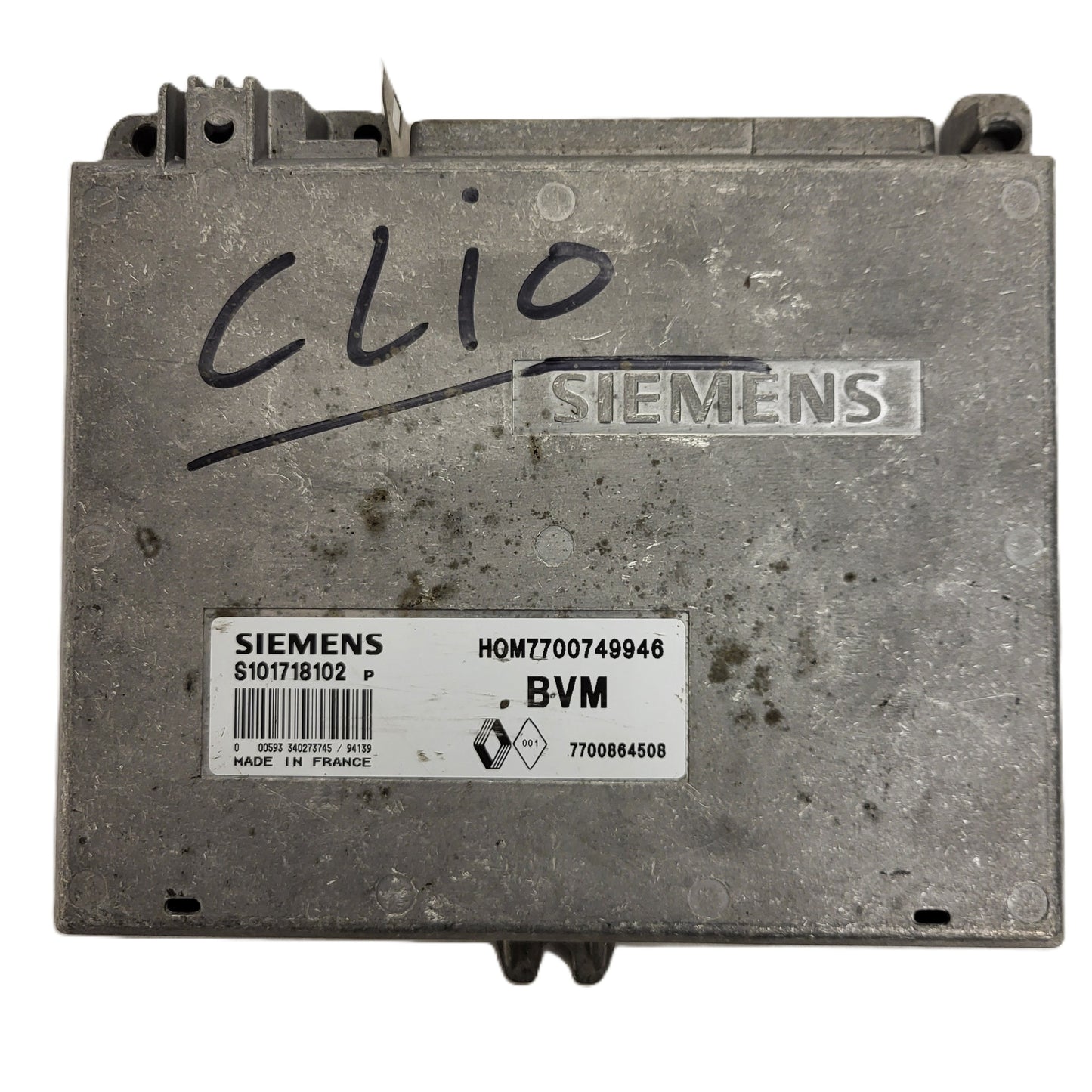 RENAULT CLIO ECU / S101729102P / HOM 7700749946 / 7700864508 / SIEMENS