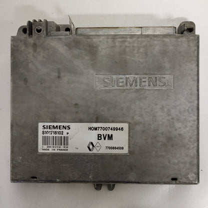 RENAULT CLIO ECU / S101729102P / HOM 7700749946 / 7700864508 / SIEMENS